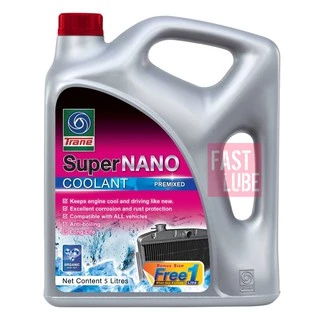 น้ำยาหม้อน้ำ น้ำยาหล่อเย็น Super Nano Coolant TRANE (5L) ไม่ต้องผสมน้ำ