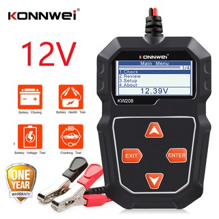 [Authorized Distributor] Original Konnwei KW208 Car battery Tester 12V CCA SAE JIS Tester เครื่องทดสอบแบตเตอรี่รถยนต์ เครื่องวัดแบตเตอรี่