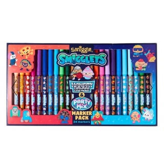 Smiggle Smigglets Hangry Heroes &amp; Party Mix Marker Pack (24 markers)