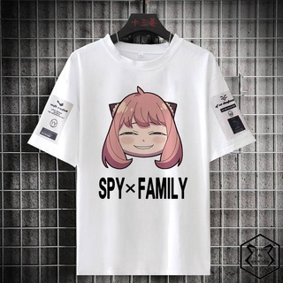 เสื้อยืดแขนสั้น Spy x Family เสื้อแขนสั้นลำลอง เสื้อคอกลม