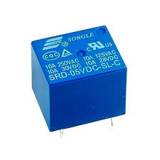 1 ตัว รีเลย์ SRD-05VDC-SL-C 5Vdc Contact 10A Form C