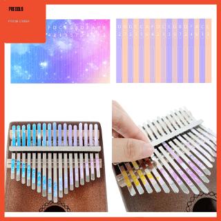 สติ๊กเกอร์ Kalimba 17 คีย์สําหรับผู้เริ่มต้นดนตรี