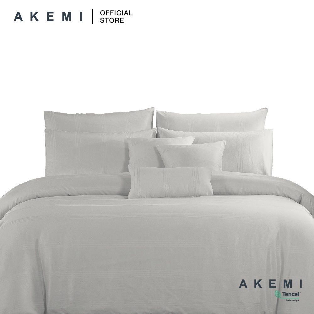 Akemi TENCELTM ชุดแผ่นสัมผัส 850TC - Aahil Cloud White (King/Queen/Super Single)