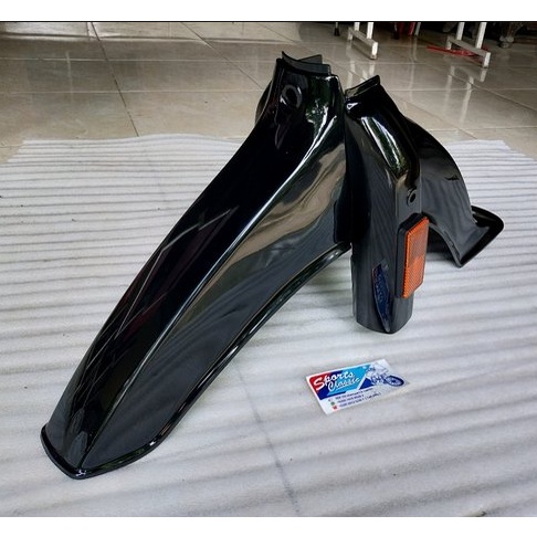FRONT FENDER SUZUKI RC100 MUDGER RC 100 DK BLACK BRAVO SPIRIT JET COOLET EXACTLY ORIGINAL