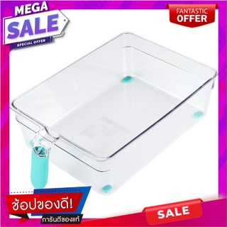 กล่องจัดเก็บในตู้เย็นมีด้ามจับ20x31x8.5cm. KECH อุปกรณ์จัดเก็บในตู้เย็น FRIDGE STORAGE BOX KECH 24405 20X31X8.5CM CLEAR