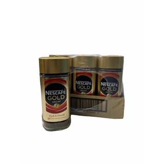 NESCAFÉ GOLD DECAF RED,เนสกาแฟ โกลด์ ดีแคฟ ฉลากสีแดง 100g สินค้านำเข้าจากมาเลเซีย 1ถาดใหญ่/บรรจุ 12 ขวด ราคาส่ง ยกถาด