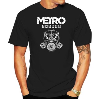 เสื้อยืดผ้าฝ้าย เสื้อยืดลําลอง ผ้าฝ้าย แขนสั้น คอกลม พิมพ์ลายเกม Metro Exodus ออกแบบดี แบบเข้ารูป สไตล์คลาสสิก สําหรับผู