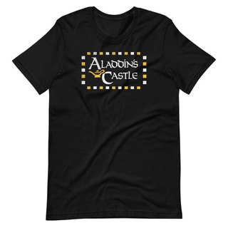 เสื้อยืดผ้าฝ้ายพิมพ์ลายขายดี เสื้อยืด พิมพ์ลาย Unseix Aladdins Castle Arcade สไตล์เรโทร Diy