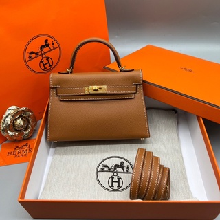 กระเป๋า Hermes   size 19cm ออริหนังแท้สวยมาก