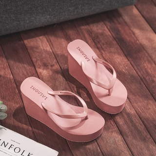 ❁☇▩รองเท้าแตะแฟชั่น 9cm แพลตฟอร์มรองเท้าชายหาด Wedge Sandals