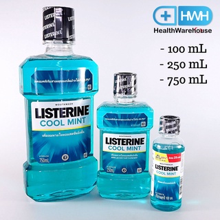 Listerine Cool Mint 100 / 250 / 750 mL ลิสเตอรีน น้ำยาบ้วนปาก คูลมินต์ Mouthwash