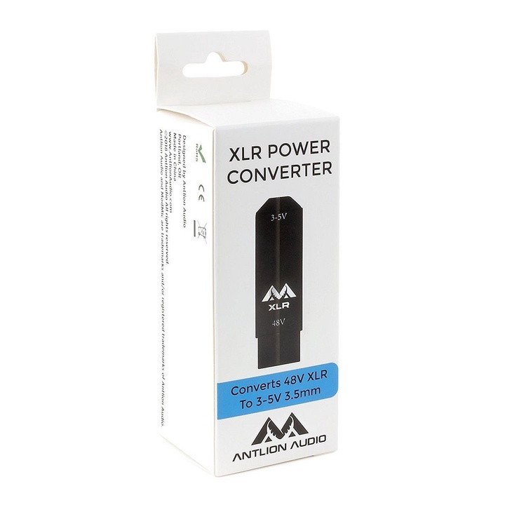 Antlion Audio XLR Power Converter (GDL-3220) for ModMic Uni, 3.5mm jack ModMics