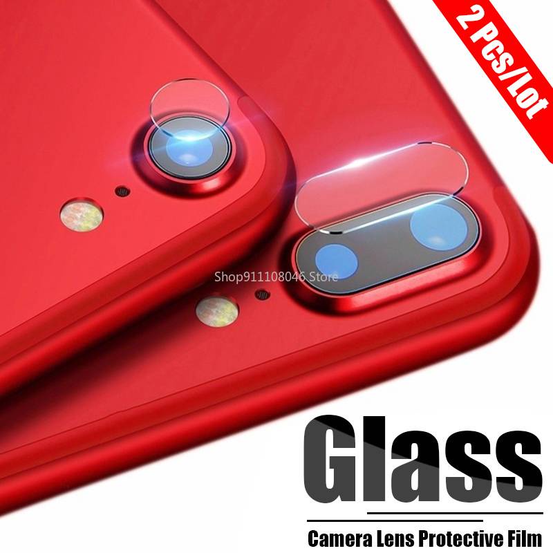 2 ชิ้นกล้องป้องกันสําหรับ iPhone 6 6s 7 8 Plus แก้ว iPhone X XS Max XR Len Protector ฟิล์ม Aiphone