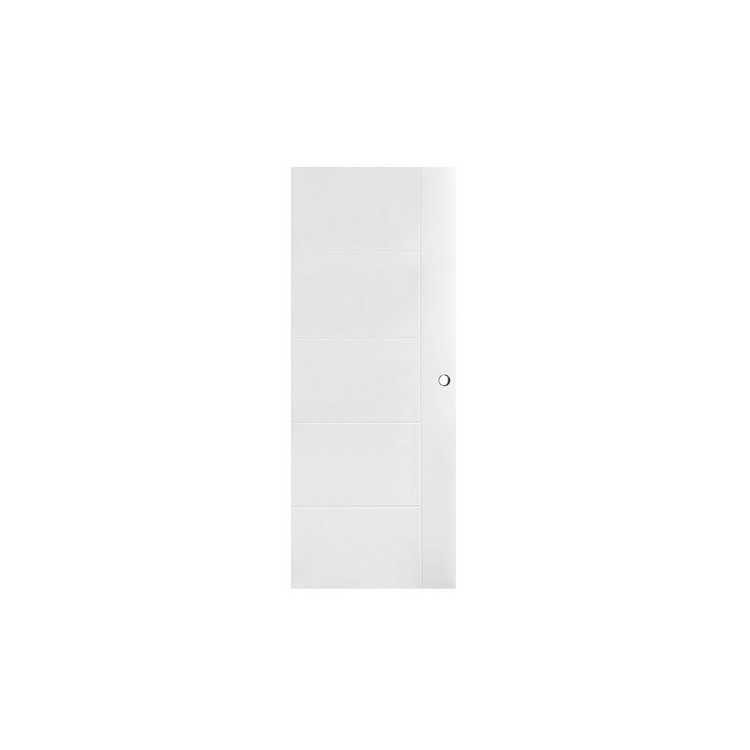 ประตูUPVCภายในAZLE LT06W 80x200 cm. WHITE | AZLE | AZLE LT06W 80*200WH ประตู UPVC ประตู Door and Window Sale ประตูUPVCภา