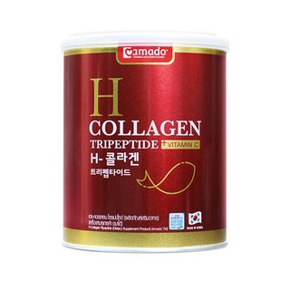 Amado Collagen H อมาโด้ คอลลาเจน เอช กระป๋องสีแดง พรีเมี่ยม บำรุงผิว (110 กรัม x 1 กระป๋อง)