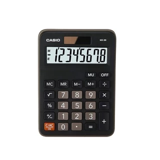 Casio Calculator เครื่องคิดเลข คาสิโอ รุ่น MX-8B แบบตั้งโต๊ะ ขนาดกะทัดรัด 8 หลัก สีดำ