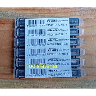 Volkel No.75508 Machine Taps UNC No.8 X 32 ดอกต๊าปเครื่องรูทะลุขนาด UNC No. 8 X 32 ราคาดอกละ 450 บาท