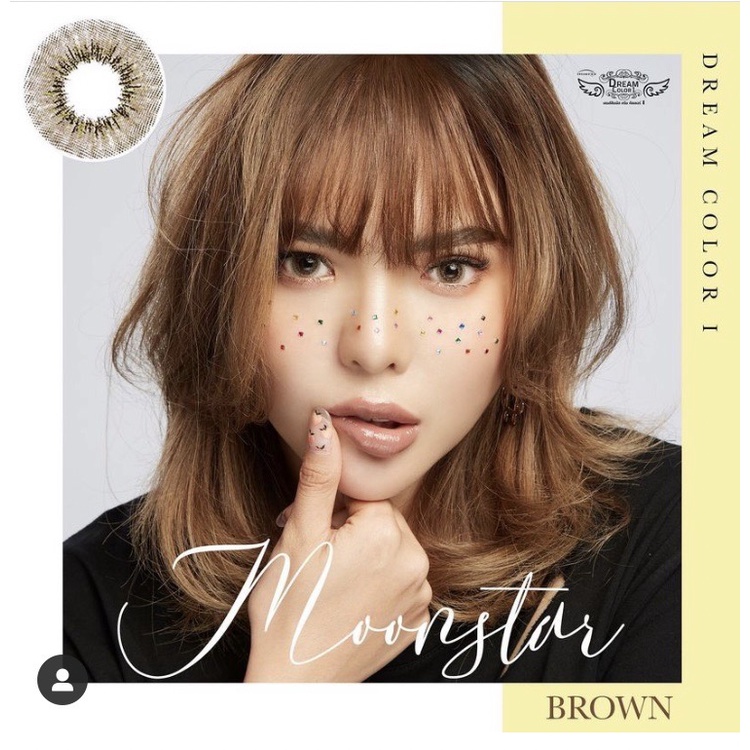 คอนแทคเลนส์ รุ่น รุ่น Moonstar brown (Dreamcolor) มีค่าสายตาตั้งแต่ 0.50 -6.00 [กรอกโค้ด UVAEAPK ลด 40.-]