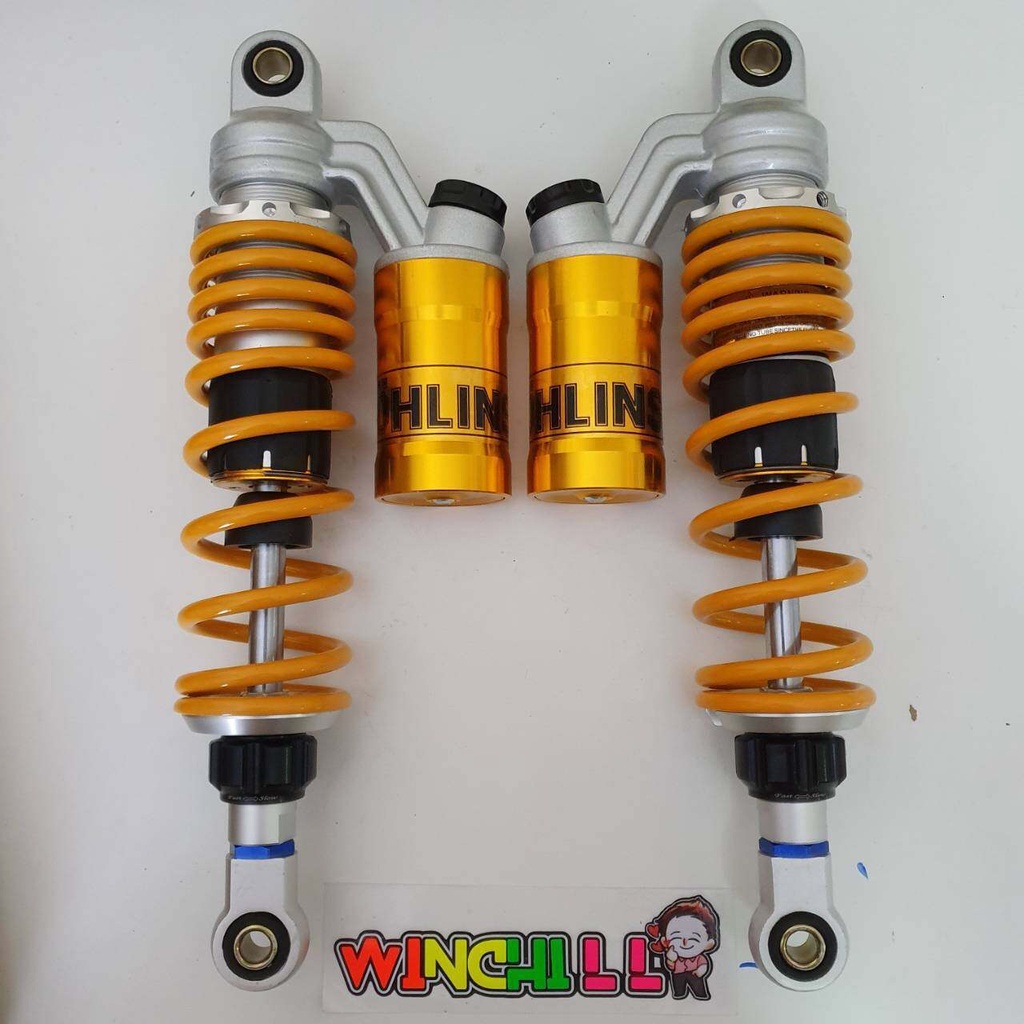 โช้คหลัง โอเลี้ยง 310 มิล สีเหลือง Wave110i/Dream supercub/Wave100เก่า/Wave100s 2005 โช๊คหลัง