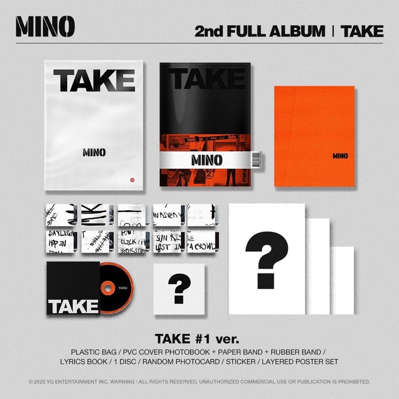 [พร้อมส่ง] MINO TAKE 2ND ALBUM เวอร์ชั่น 1