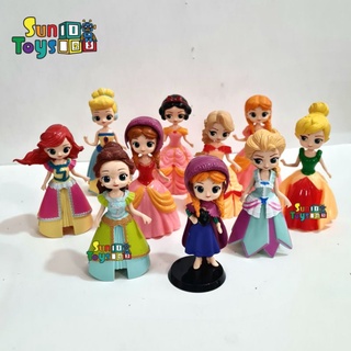 โมเดลเจ้าหญิงดิสนีย์  เปลี่ยนชุดได้ Disney princess figure (large size 11-14cm)