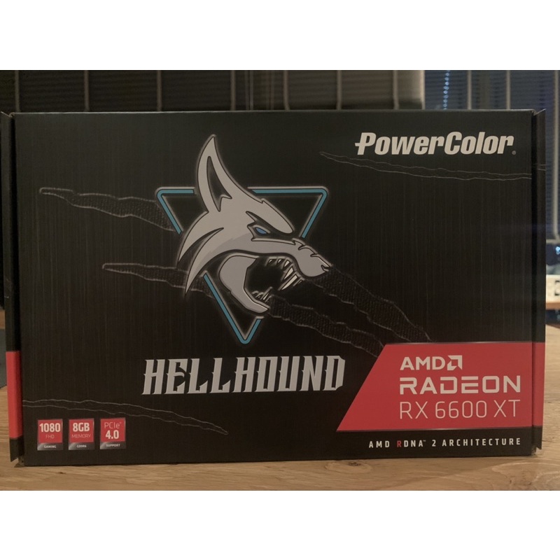 PowerColor RX6600 Hellhound (พร้อมส่ง)AMD RADEON การ์ดจอ  RX6600XT, Brand New, sealed box, 8GB, 1080FHD