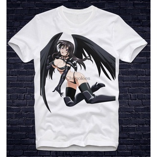 printเสื้อยืดแฟชั่นพิมพ์ลายเสื้อยืด พิมพ์ลาย Raynare Dark Angel Demon Rias Gremory High School Dxd Kawai Hen Ecchi สําหร