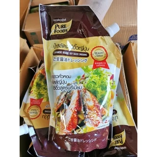 น้ำสลัดซีอิ๊วญี่ปุ่น 850 กรัม เพียวฟู้ดส์ น้ำสลัด น้ำสลัดญี่ปุ่น งาคั่วสไตล์ญี่ปุ่น
