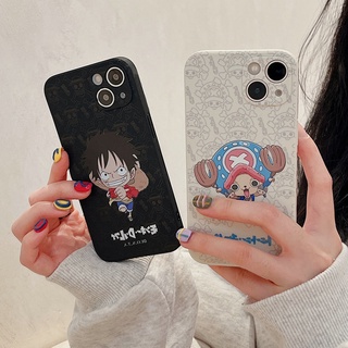 เคสโทรศัพท์มือถือ TPU นิ่ม ขอบตรง ลายกวางน่ารัก สําหรับ iPhone 13 12 Mini 11 Pro X XR XS Max SE 2020 6 6S 7 8 Plus