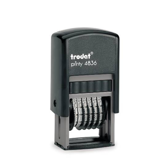 ตรายางเลข 6 หลัก ขนาด 3.8mm หมึกในตัว TR-4836