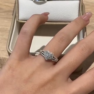 💍แหวนเพชรกระพุ่มหัวใจบ่าข้าง 3แถว เม็ดละ 2ตัง รวม 108เม็ด เลขสวยไปอีก รีบจัดจ้า💕✨