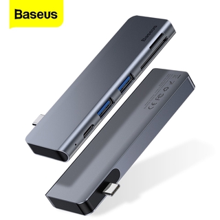 Baseus Usb C Hub Type - C To Multi Ports Usb3 . 0 Type C Power อะแดปเตอร์แยกสายเคเบิ้ล Usb - C สําหรับ Macbook Pro Air Hab