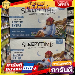 🔥NEW Best!! ชาสมุนไพร ชาคาโมมายด์ sleeptime  Sleepytime Extra Tea ชาสมุนไพร Extra แบรนด์ Celestial ไม่มีคาเฟอีน ✨Sale✨