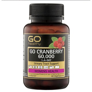 GO Healthy Cranberry 60000+ 60 Vege Capsules (สินค้า pre-order)