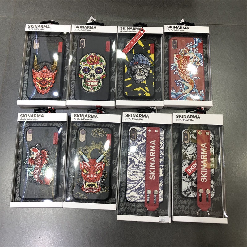 อุปกรณ์เสริมโทรศัพท์มือถือสไตล์อินเทรนด์ · Japanese skinarma National อินเทรนด์เหมาะสําหรับ iPhonexsmax/XR/XS/11promax เคสโทรศัพท์ปัก Koi Street Wear ยี่ห้อใหม่