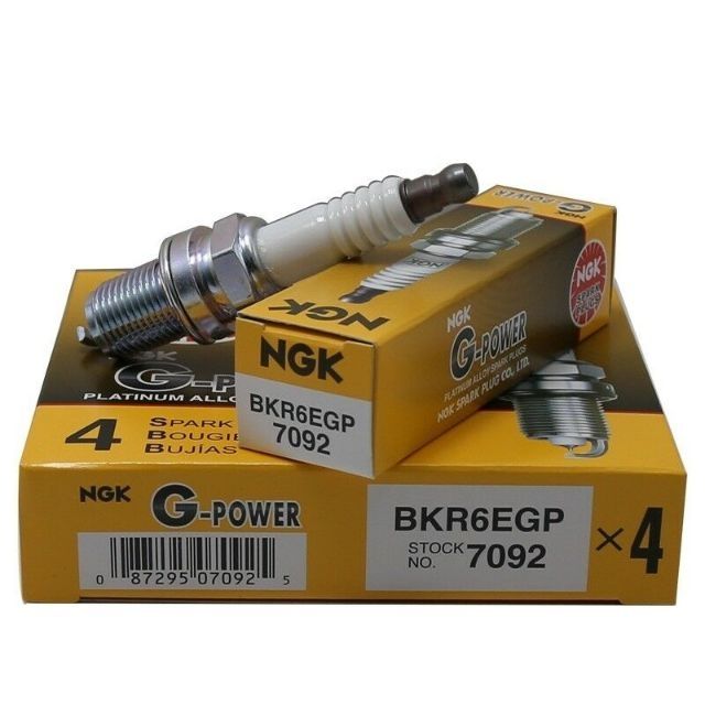 NGK G-POWER PLATINUM ALLOY SPARK PLUG BKR6EGP(7092) / DCPR7EGP(1682)