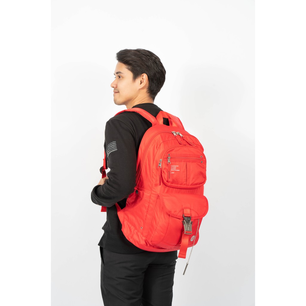 GIOARMY กระเป๋าเป้รุ่น Carter P54343 (ขนาดใหญ่) กระเป๋าสะพายหลัง - Black,Blue,Orange,Pink,Red,Purple