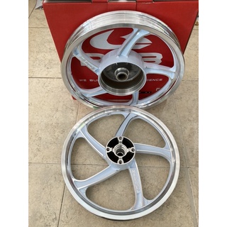 ล้อแม็ก Click-125 ขอบ 14 สีขาวปัด Racing Boy