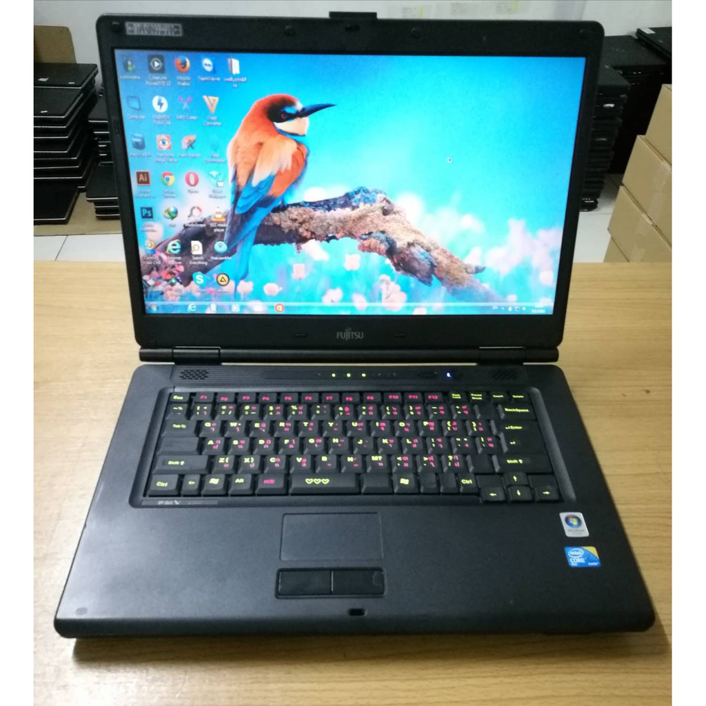 โน๊ตบุ๊คมือสอง Notebook Fujitsu Core 2 Duo P8700@2.53GHz (RAM 2GB/HDD:160GB) ขนาด15.6 นำเข้าจากญี่ปุ