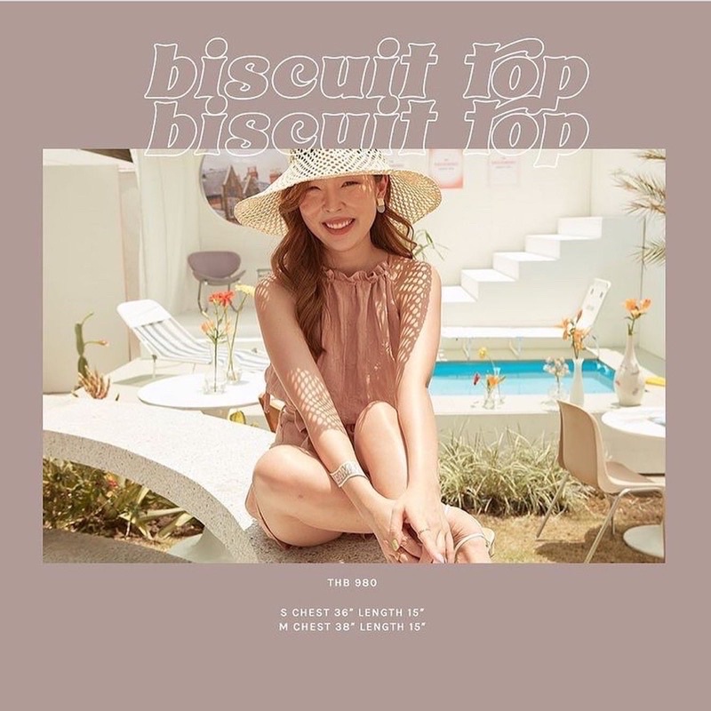 Lookbook Lookbook biscuit top สีนู้ด น่ารัก ใส่ครั้งเดียว