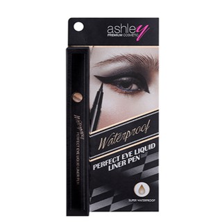 🌟 ลิควิด อายไลเนอร์ สีดำเข้ม กันน้ำ แอชลีย์ ASHLEY PERFECT EYE LIQUID LINER PEN A-306