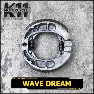 ผ้าดั้มเบรกหลัง（รุ่นแบบหนา224กรัม）ผ้าเบรกหลัง WAVE Dream ทุกรุ่น เวฟ ดรีม ผ้าเบรค หลัง wave110 wave125 wave100 kph