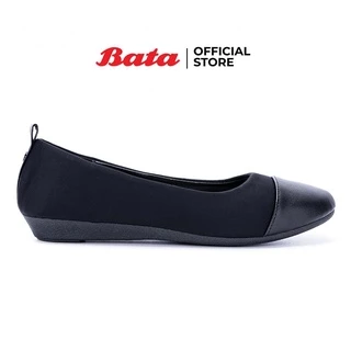 Bata บาจา รองเท้าแพลตฟอร์ม คัทชูส้นแบน แบบสวม รองรับน้ำหนักเท้าได้ดี สวมใส่ง่าย สำหรับผู้หญิง รุ่น Beverly สีดำ 5516664