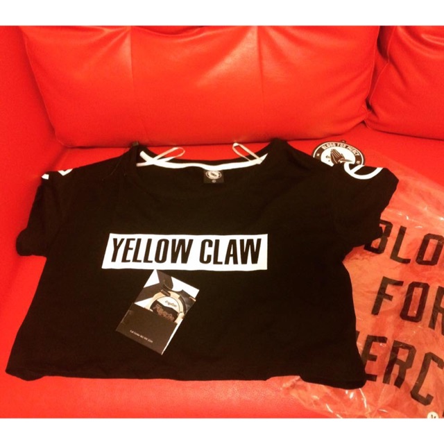 yellow claw crops shrit!!! ของแท้