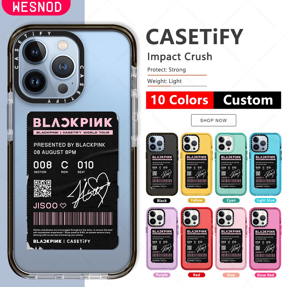 Casetify Unity เคสโทรศัพท์ ซิลิโคนนิ่ม แบบใส กันกระแทก ลาย BLACKPINK JISOO แฟชั่นเกาหลี สําหรับ IPhone 13 12 Mini 11 Pro Max X Xs Xr 7 8 Plus