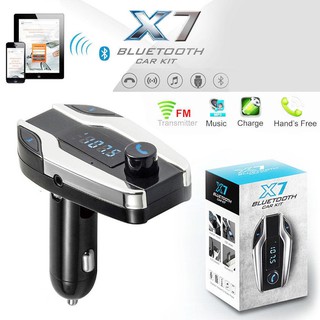 X7 Car kit ที่ชาร์จรถบลูทูธ เสียบUSB,AUX,TF CARD