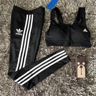 ชุดออกกำลังกายผู้หญิง set adidas  ส่งฟรี