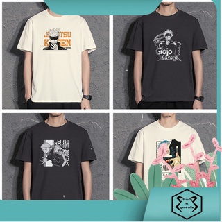 เสื้อยืดแขนสั้นลายอะนิเมะ Jujutsu Kaisen