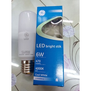 หลอดไฟ LED 6 W แสง Cool White ยี่ห้อ GE