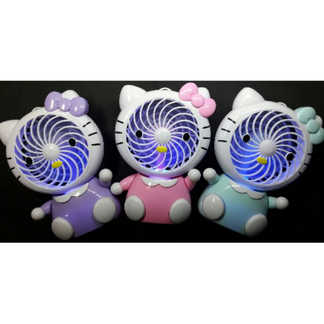 🎊พัดลมคิตตี้USBมีสายคล้องคอ พร้อมส่ง